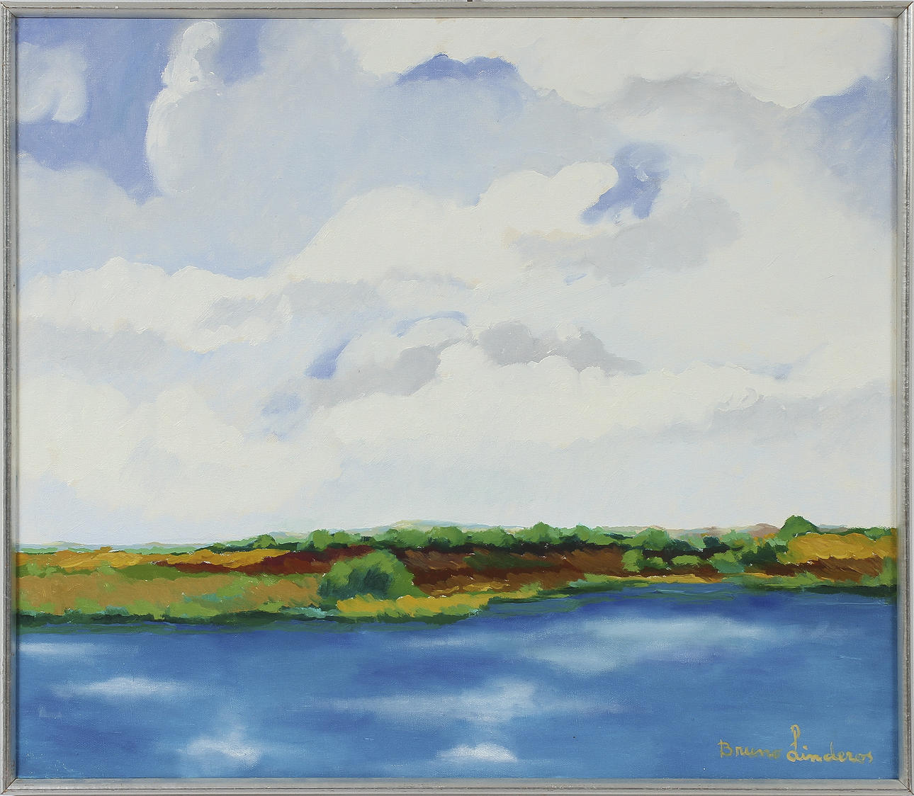 BRUNO LINDEROS, olja på duk, sign.