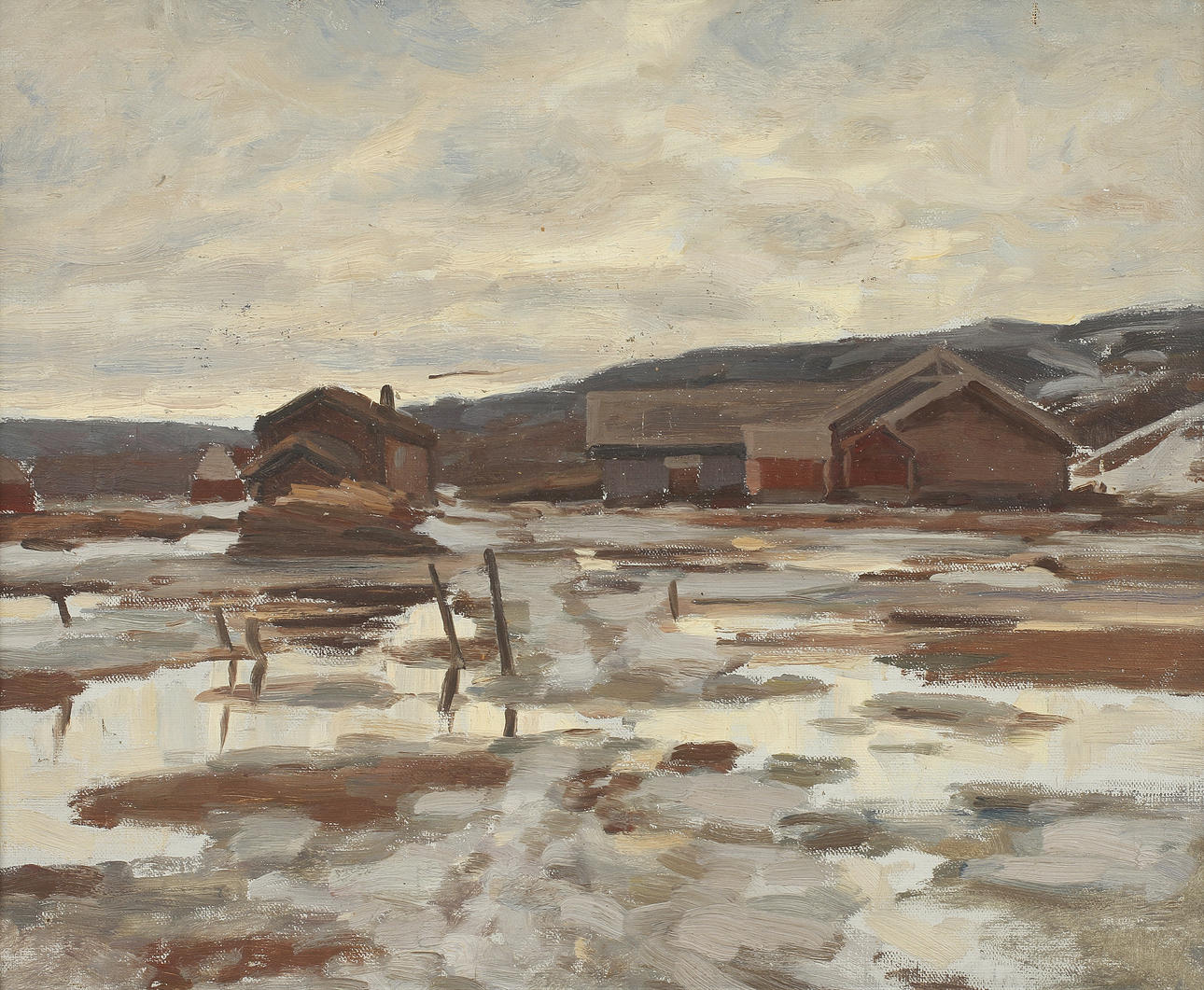 OLE JUUL. TILLSKRIVEN. Olja på duk, osignerad.