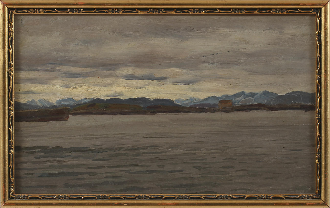 OLE JUUL. TILLSKRIVEN. Olja på pannå, osignerad.