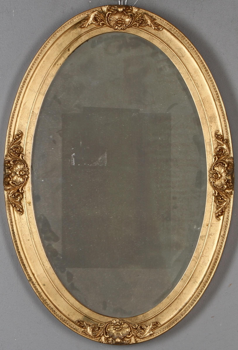 SPEGEL, oval form, 1900-tal.