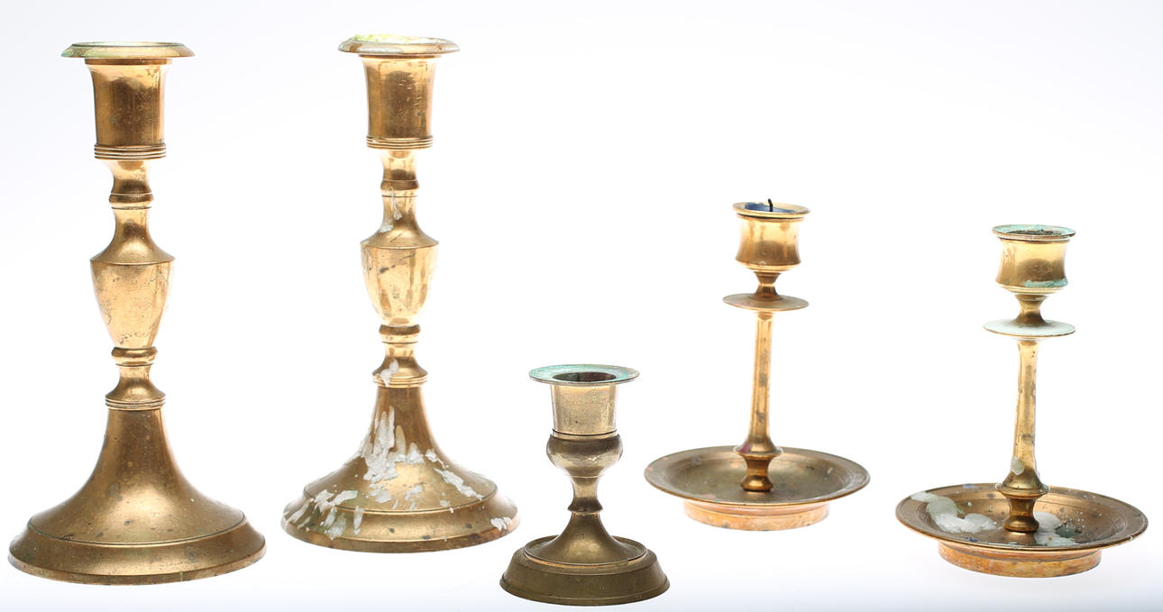 LJUSSTAKAR, mässing.