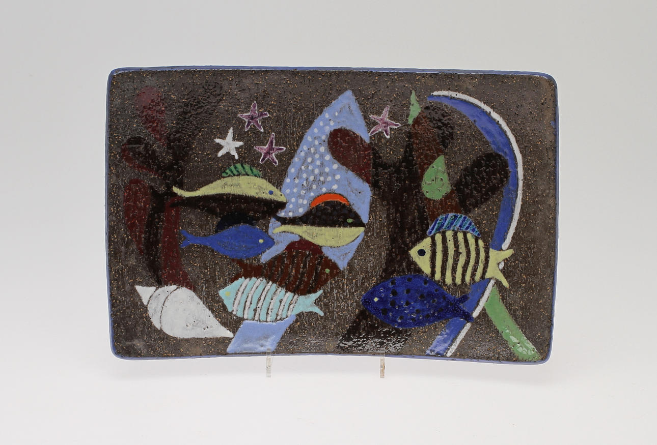 VÄGGFAT, stengods, Anna-Lisa Thomson, Upsala-Ekeby.