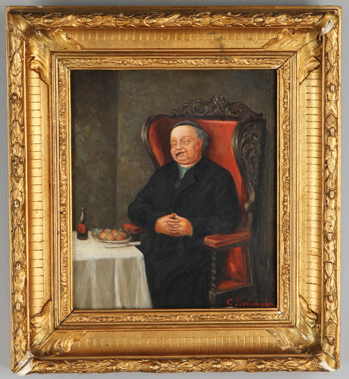 OLJEMÅLNINGAR, 3 stycken, 1900-tal.