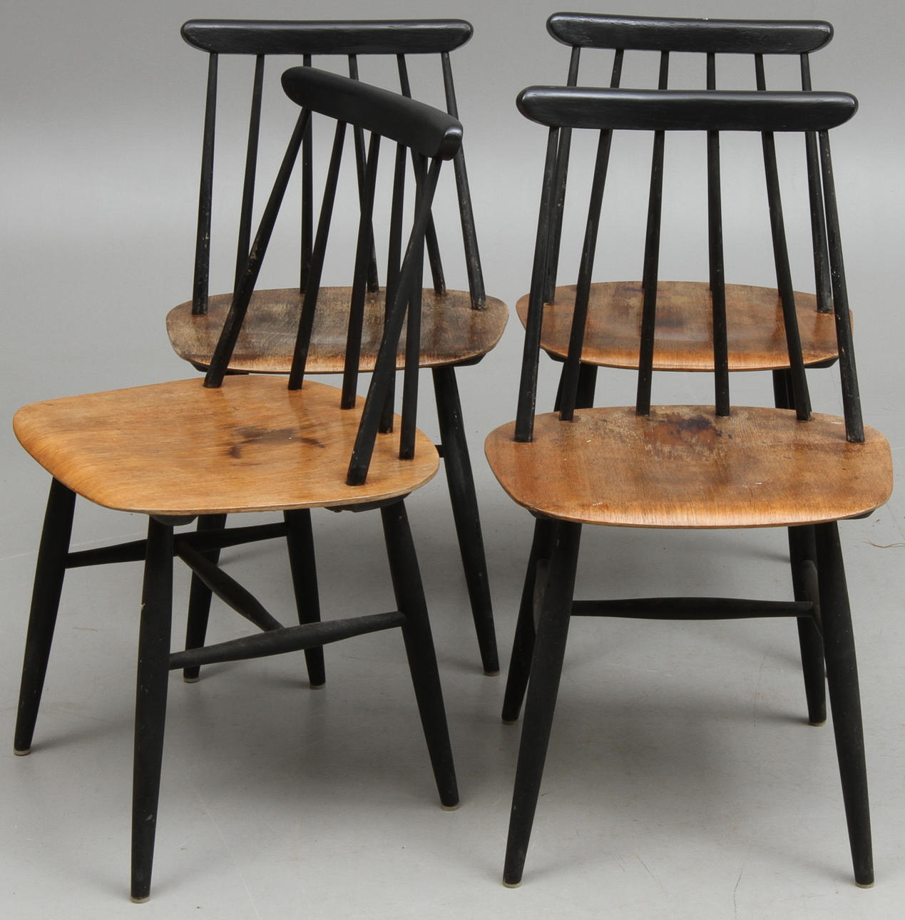 STOLAR, 4 stycken, möjligen "Fanett" Edsbyverken, 1900-talets mitt.