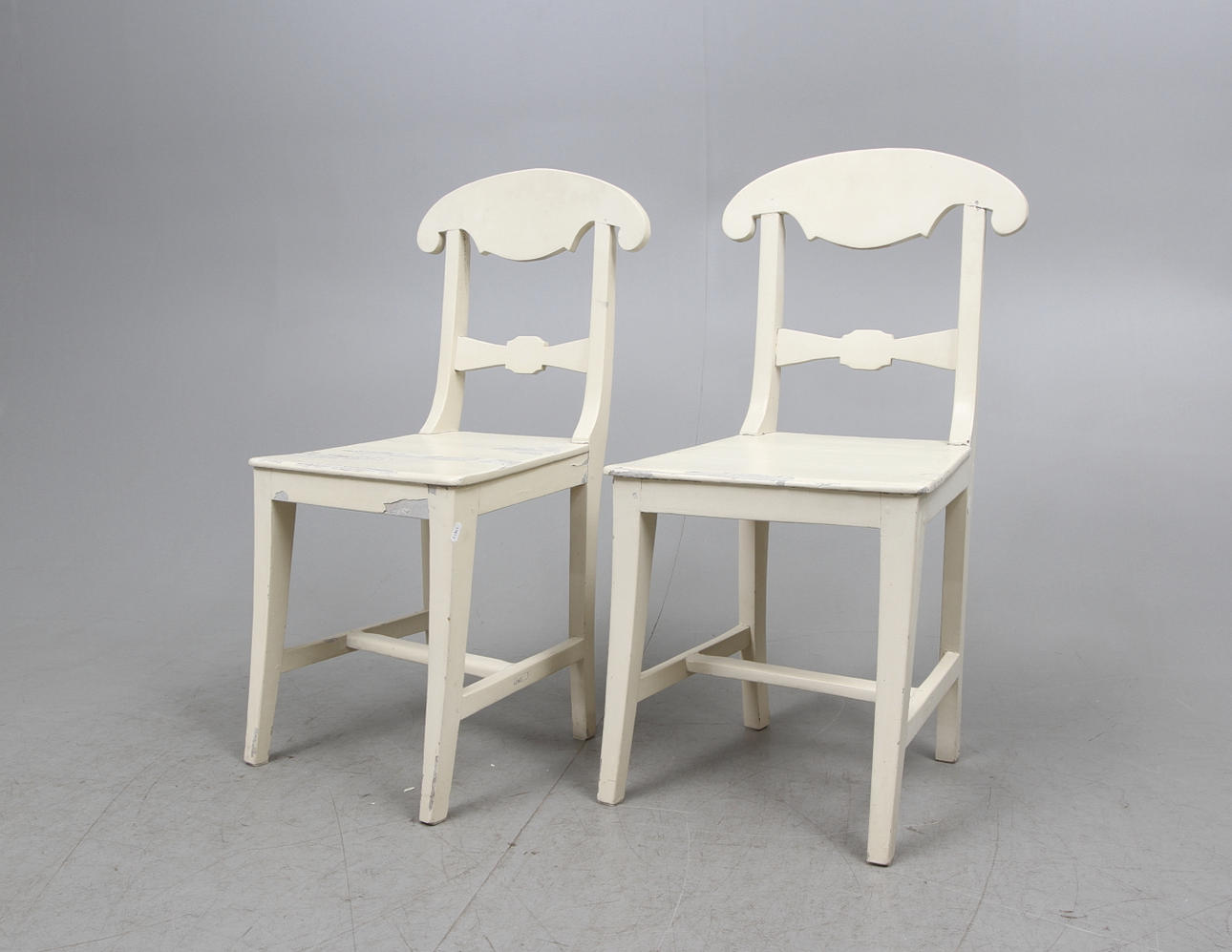 STOLAR, ett par, provinsarbeten empire, 1800-tal.