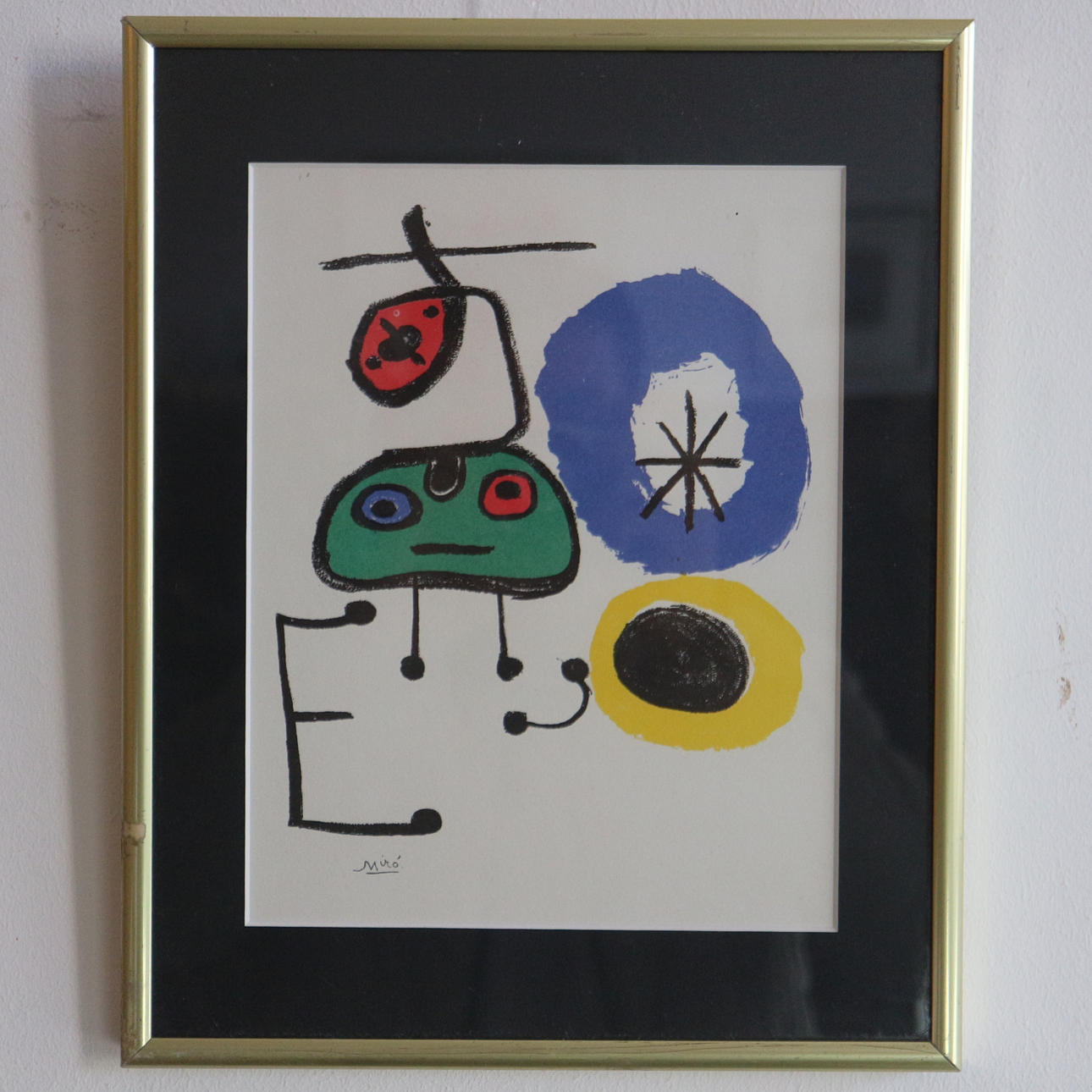 JOAN MIRÓ. VÄRI LITOGRAFIA JULISTE.