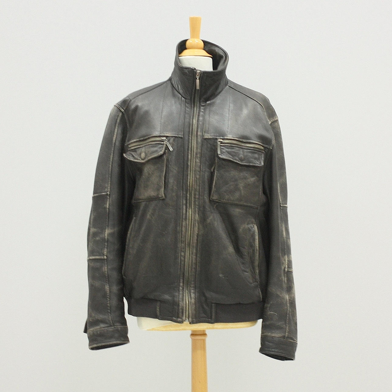 JACKET, men, Trapper, Original leather wear, 1900s, size 52.