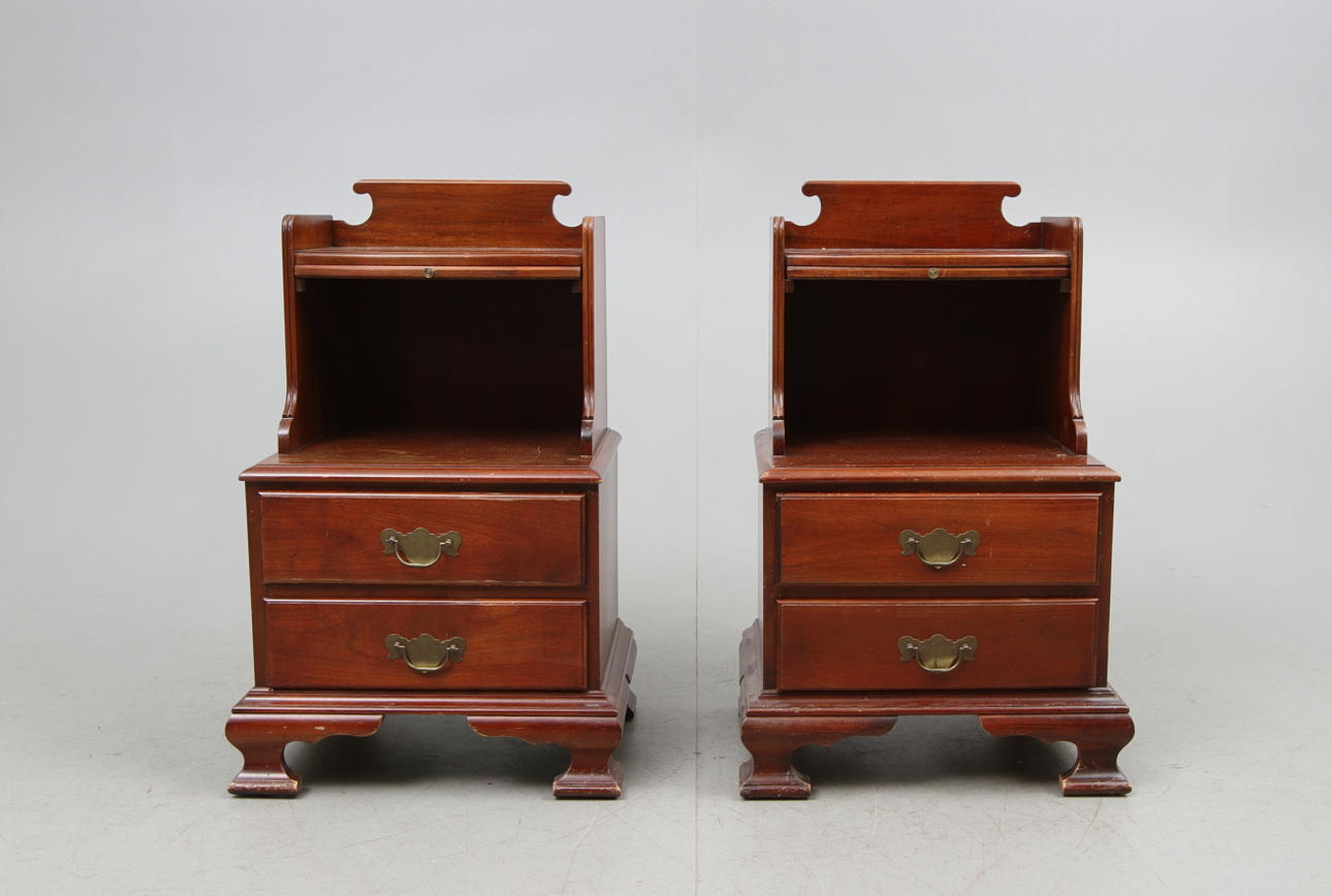 NATTBORD, Engelsk-stil, 1900-talets andra hälft.