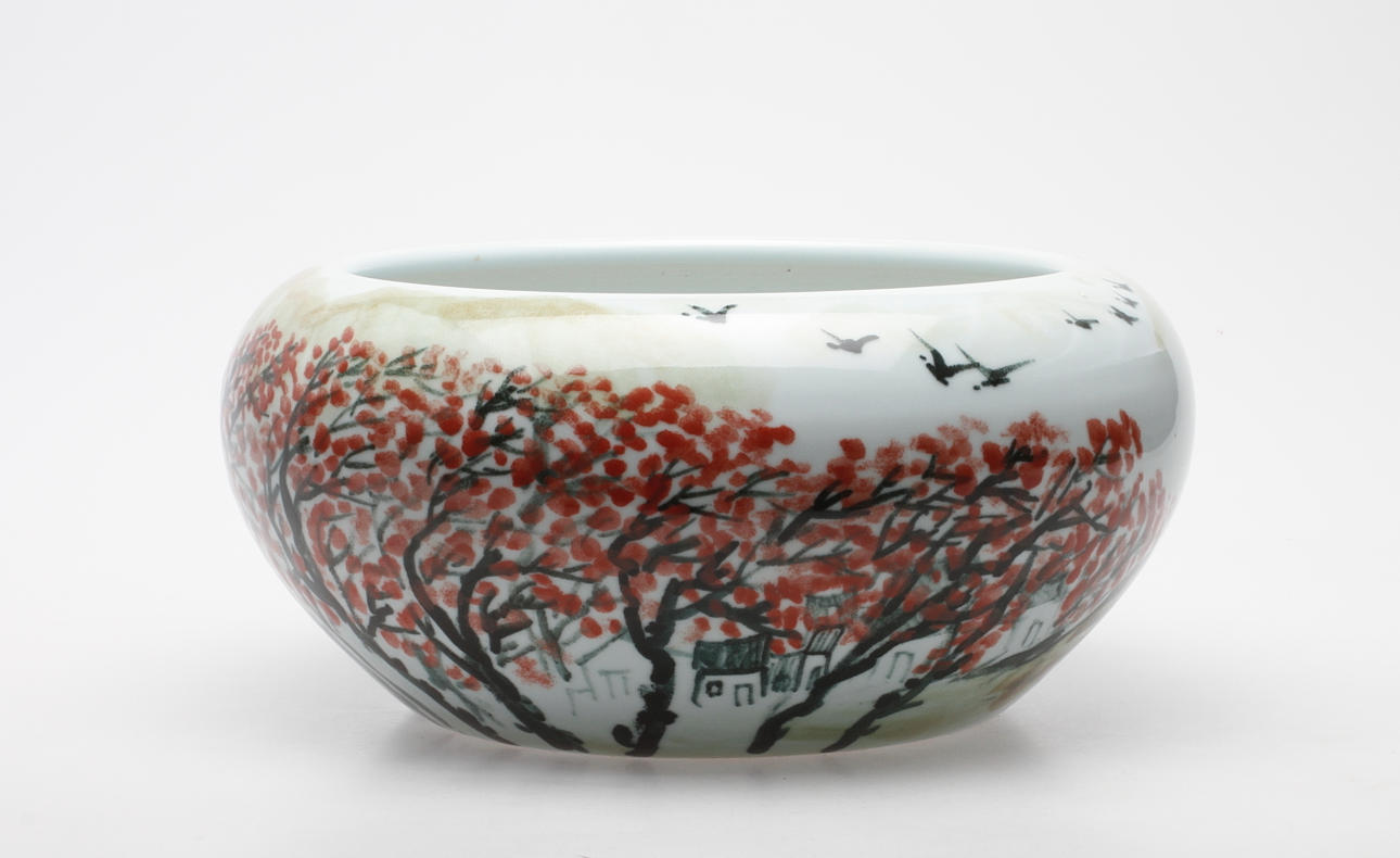 SKÅL, porslin, ostindisk, 1900-tal.