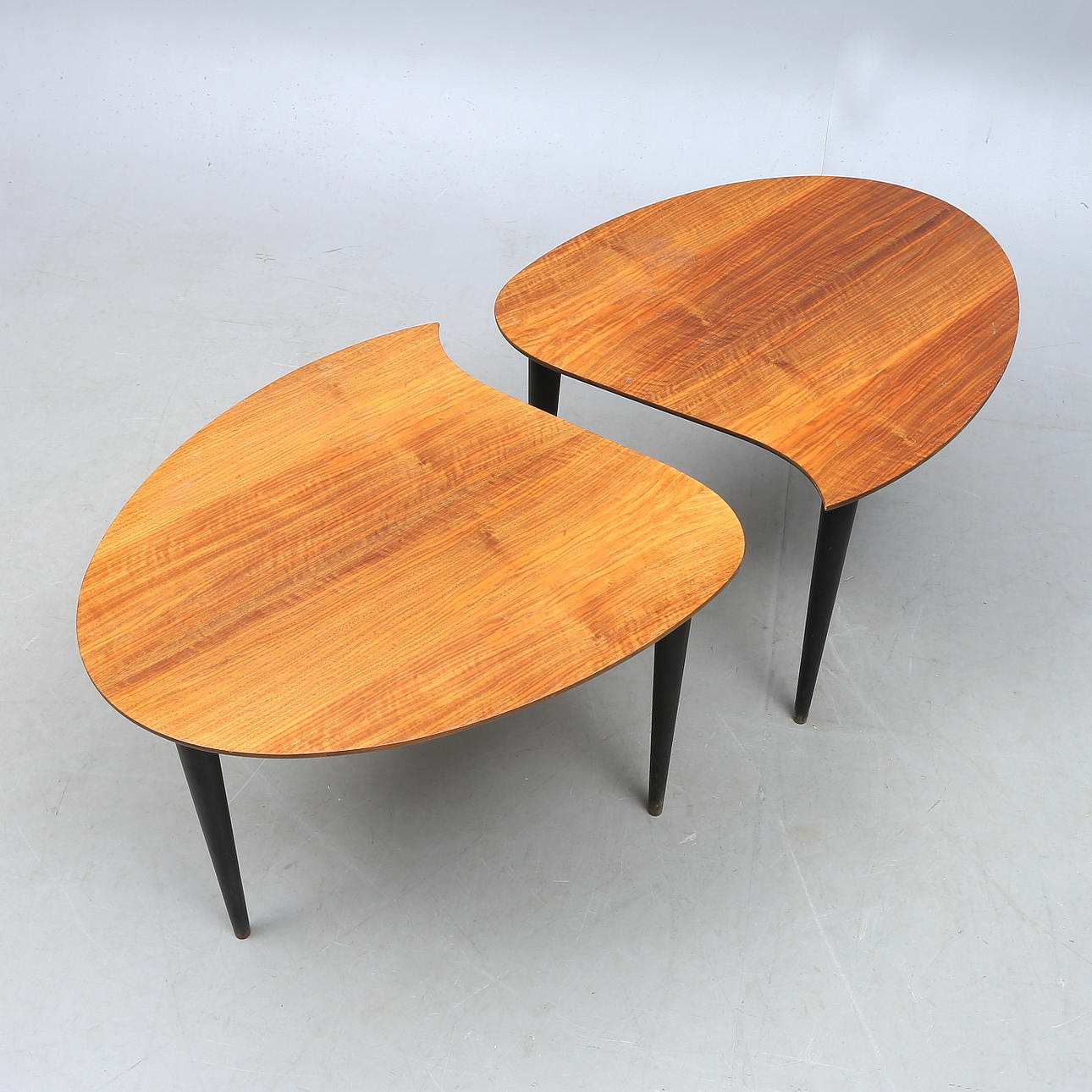 COFFEE TABLE, 2 parts. teak, 20th century.