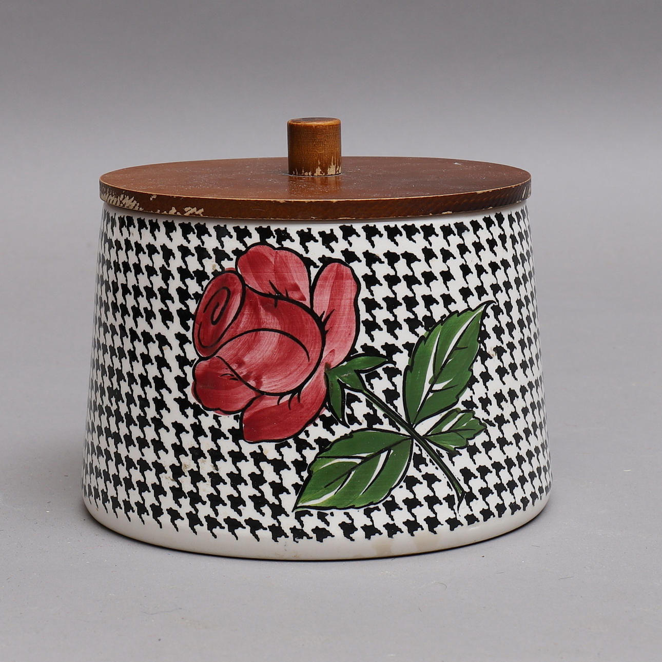 DECKELDOSE, Keramik/Holz, ''Paris'', Schramberg SMF.