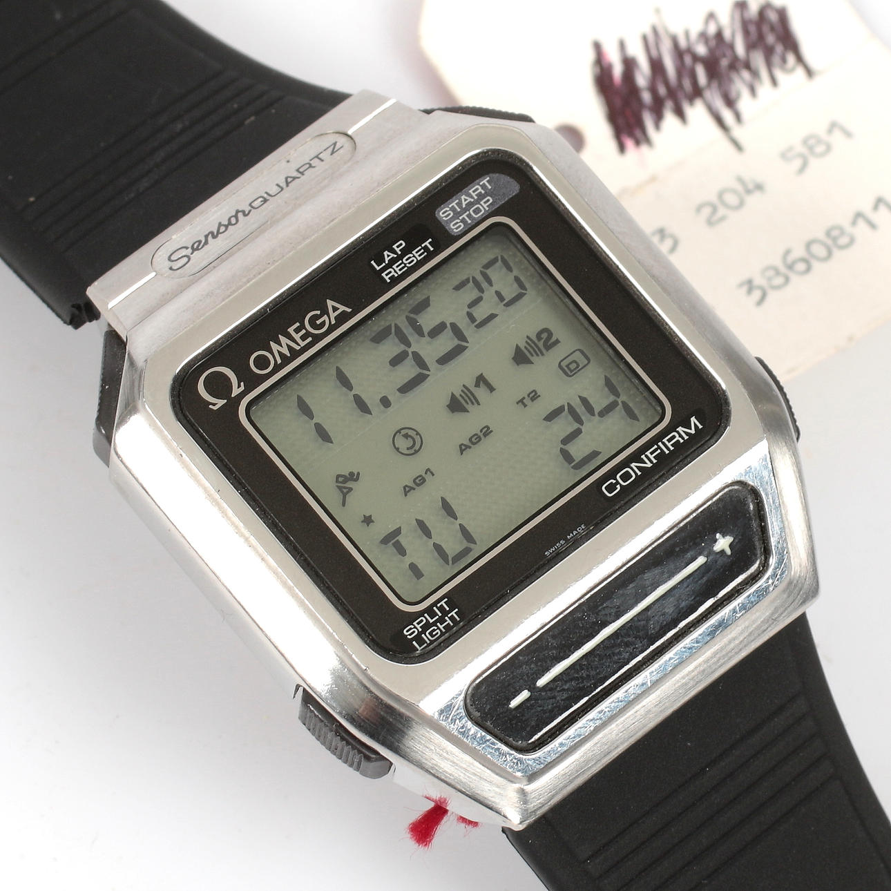 ARMBANDUHR, Stahl, Omega Sensor Quartz, 1979.
