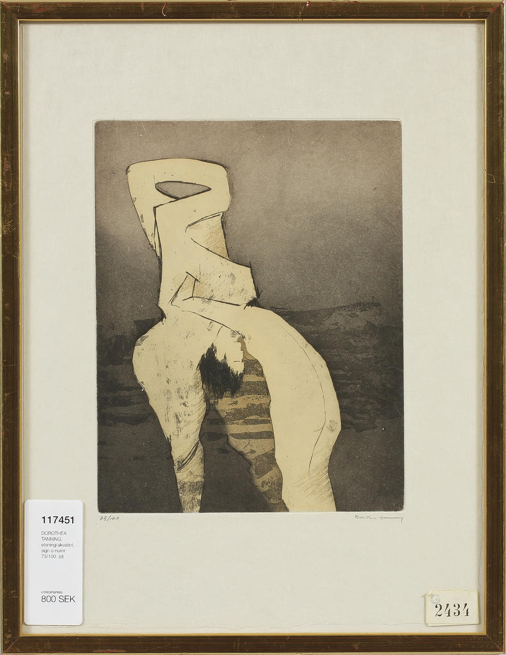 DOROTHEA TANNING. etsning/akvatint, sign o numr 73/100.