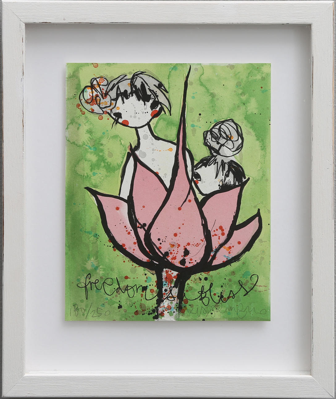 LISA RINNEVUO. Litografi, "Lotus".