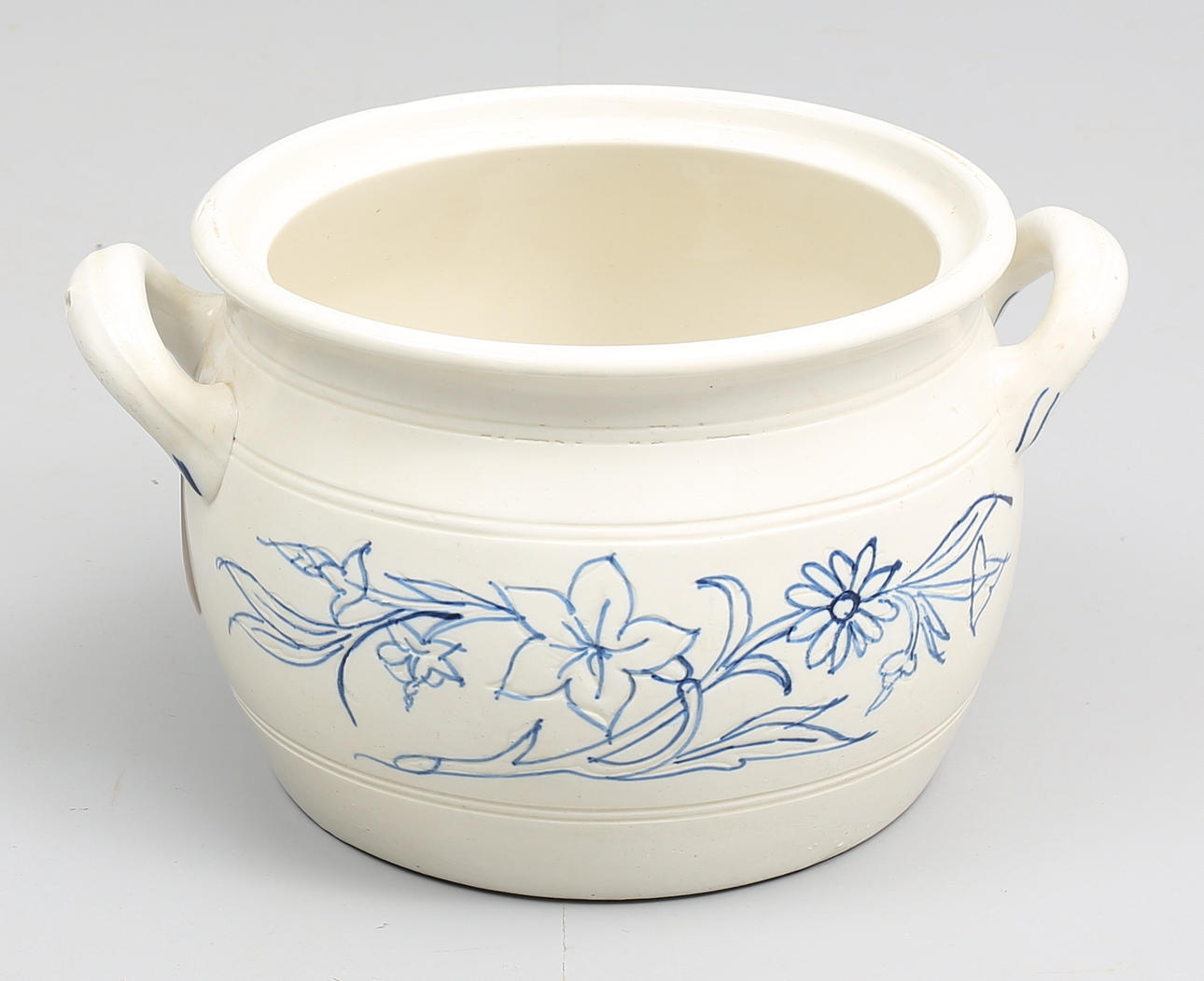 STORT KRUS, Rörstrand, blåvitt.