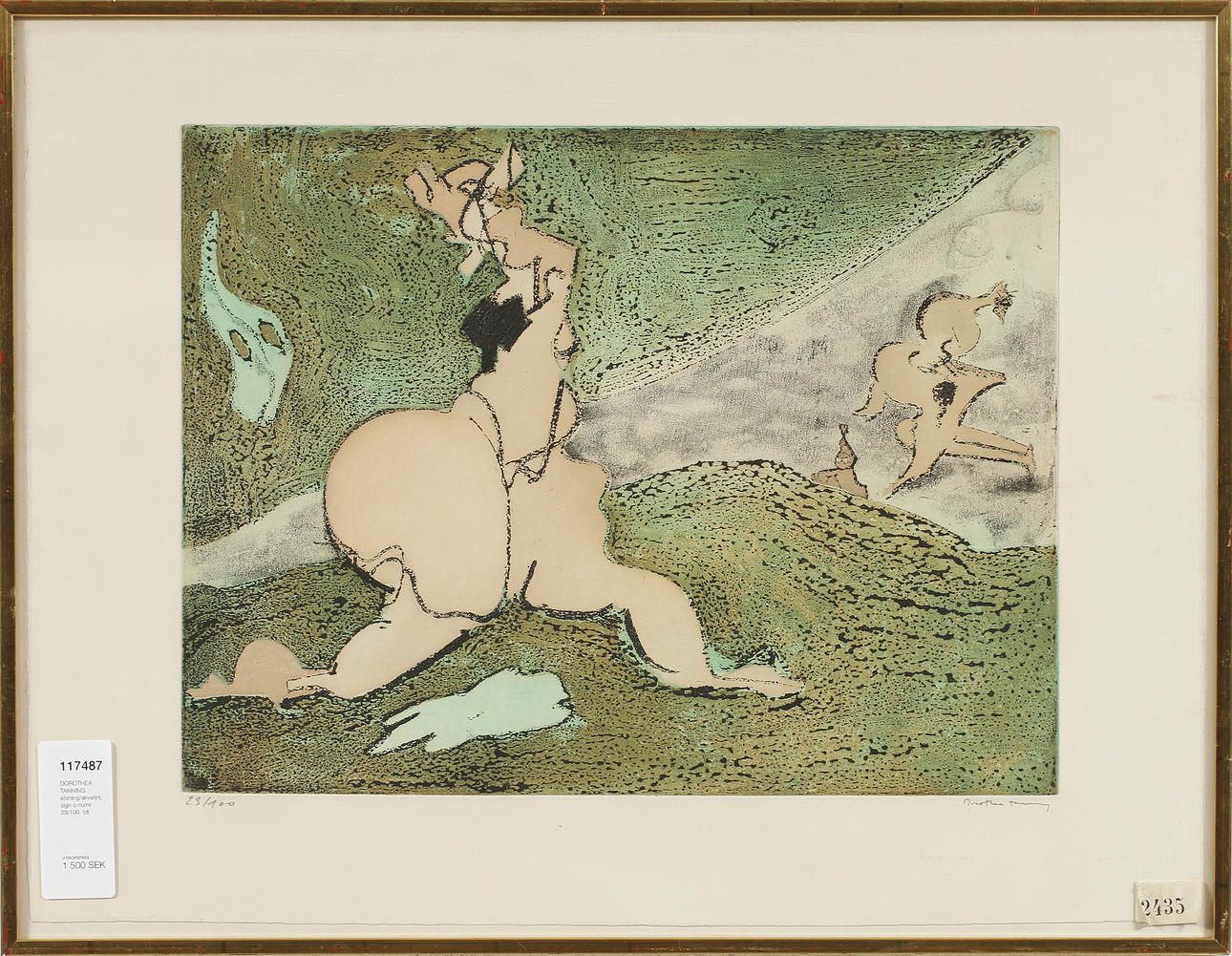 DOROTHEA TANNING. etsning/akvatint, sign o numr 23/100.