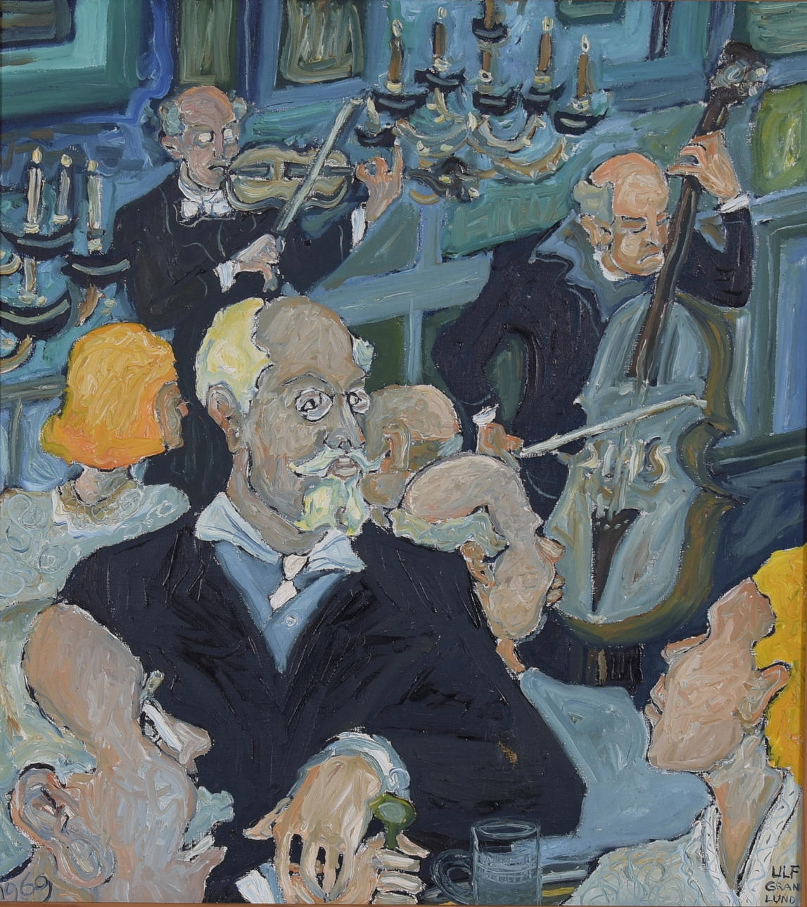 ULF GRANLUND. Öljy kankaalle.