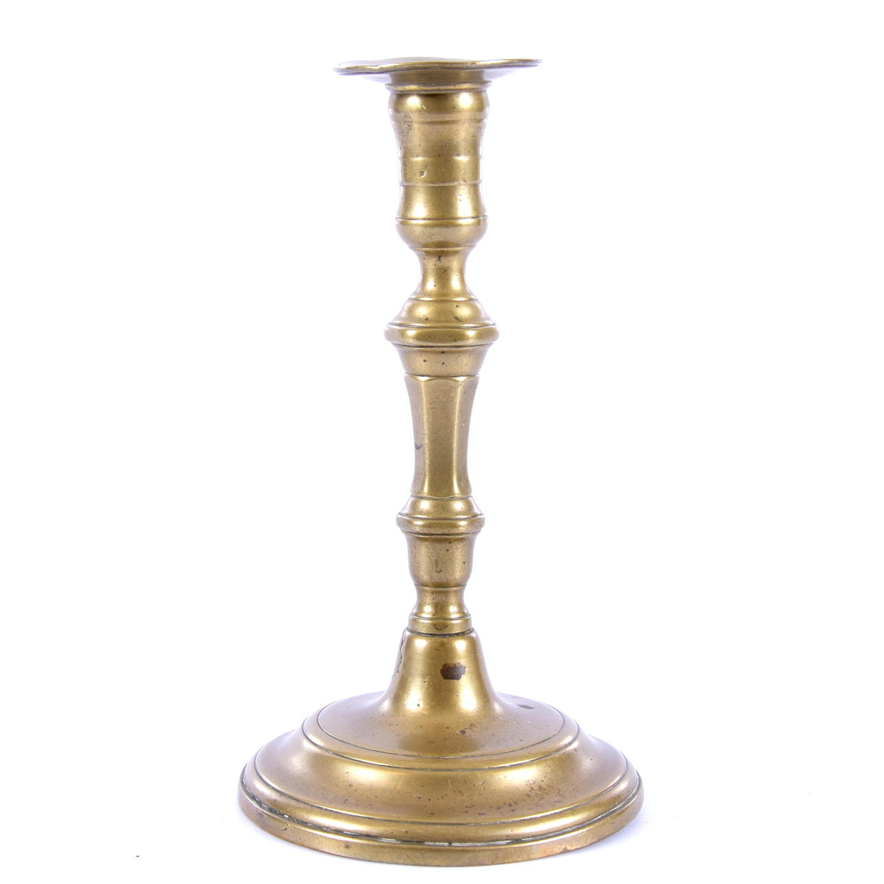 Lysestage, bronze, 1700-tallet.