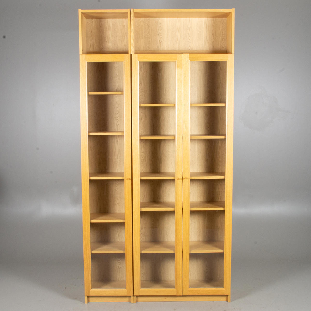 LIBRERÍA, 2 piezas, roble, "Billy", IKEA.