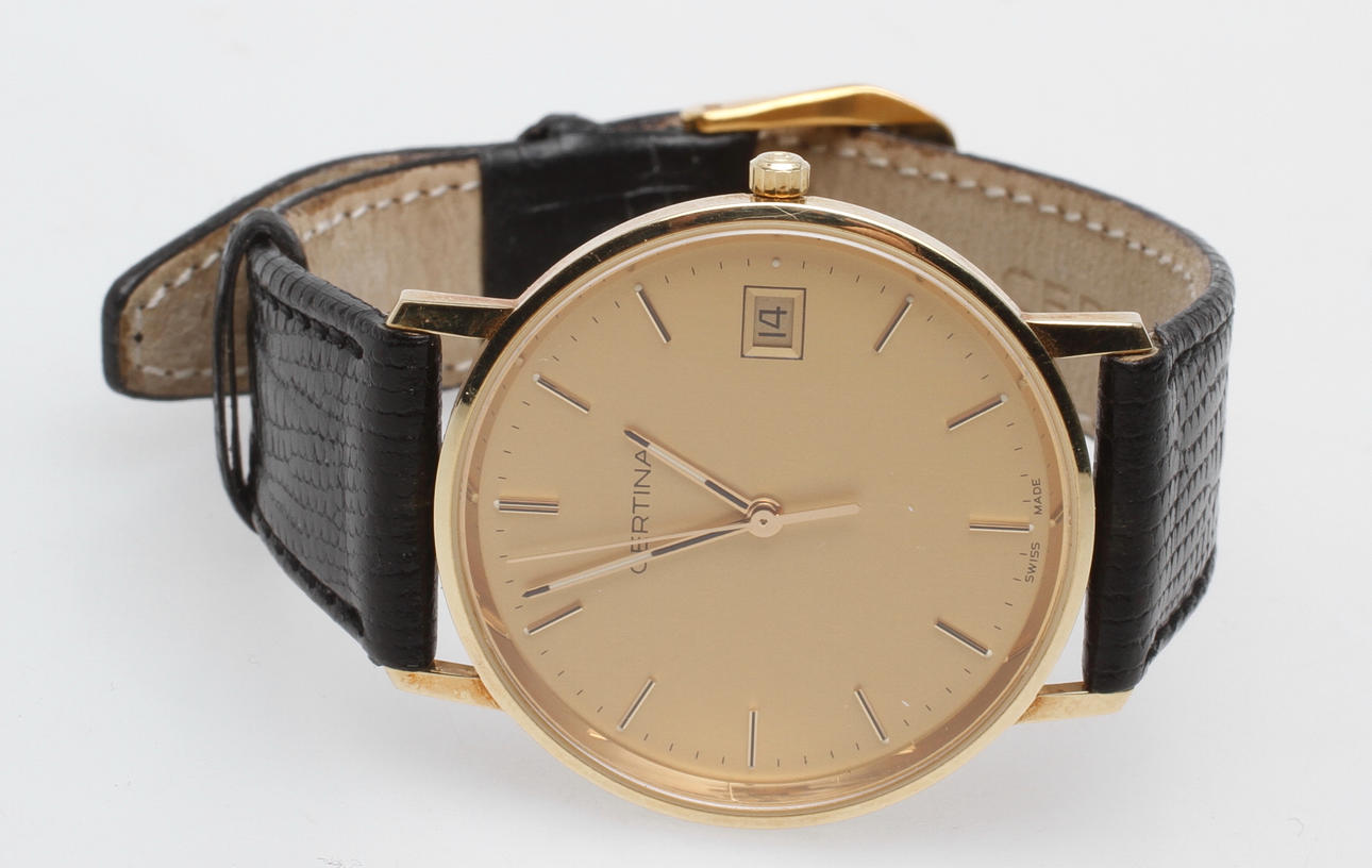 ARMBANDSUR CERTINA, 14k guld, quartz.