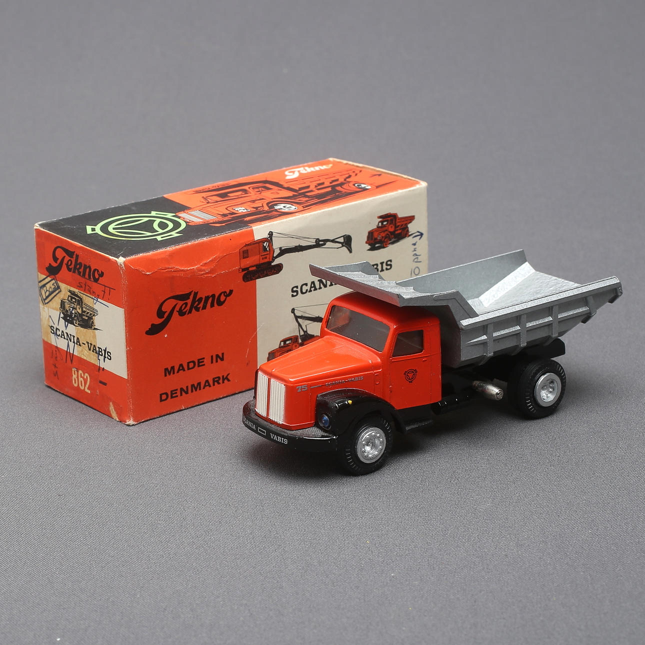 TEKNO SCANIA VABIS 材木運搬車 Tekno Scania Vabis LS76 rigid truck with trailer OVERLAND