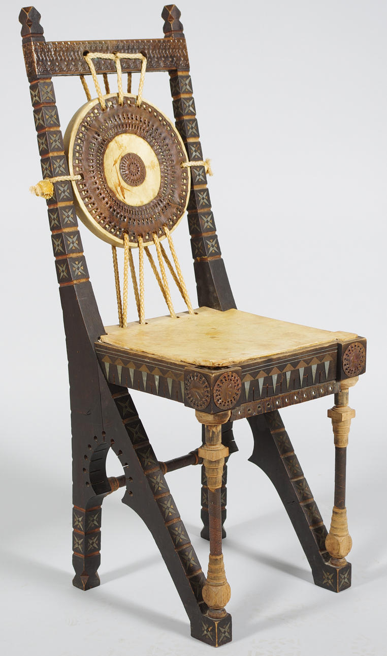 CARLO BUGATTI. Stol, "Turin", Italien.