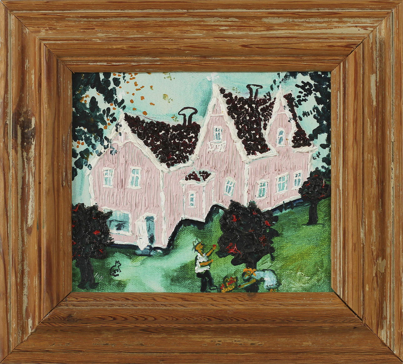 IAN RUSTH. Olja på duk, signerad IAN.