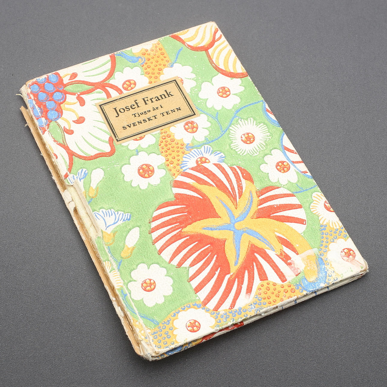 BOOK, "Josef Frank Twenty years in Swedish Pewter", signed copy, 1952.