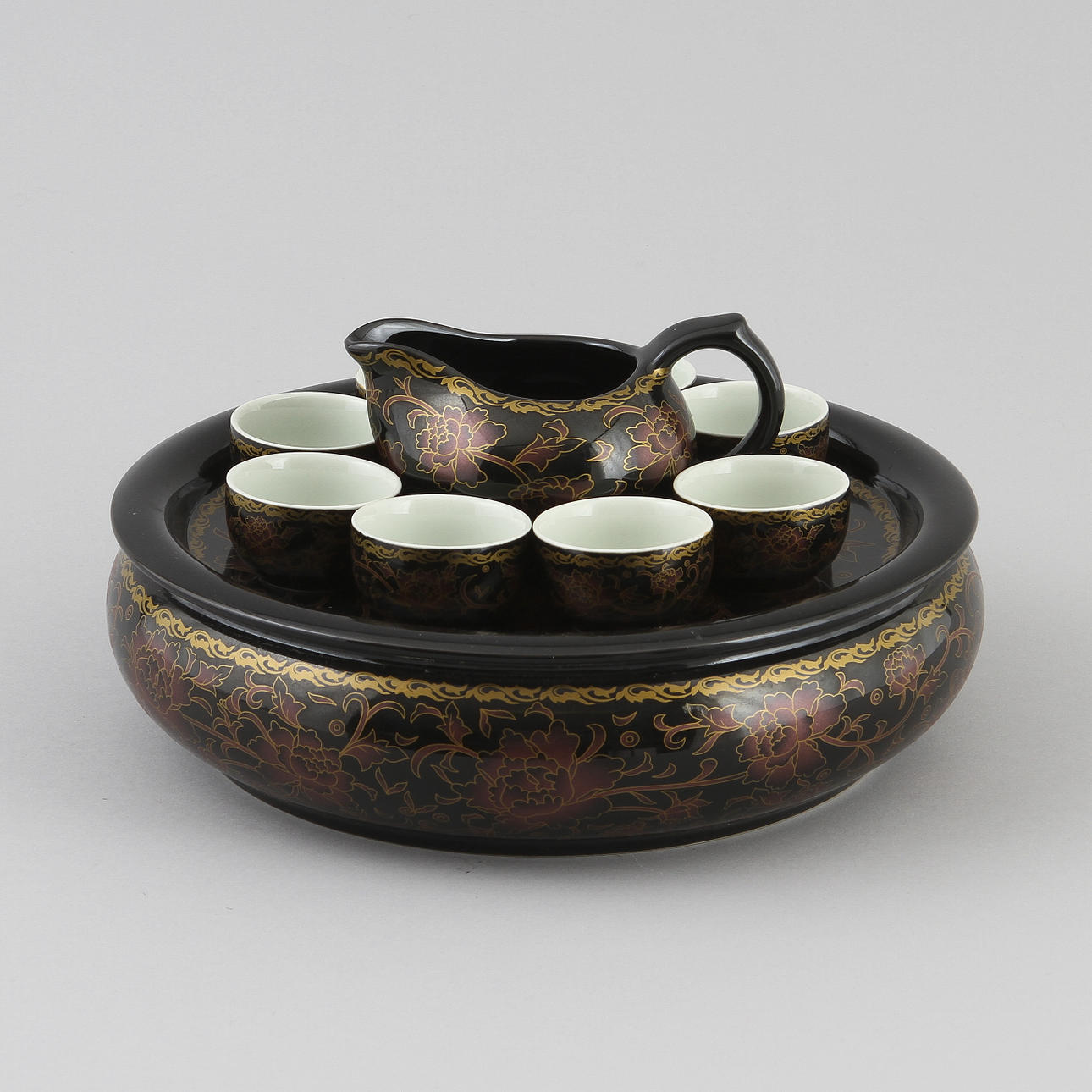 TESERVIS, 10 delar, orientalisk, 1900-tal.