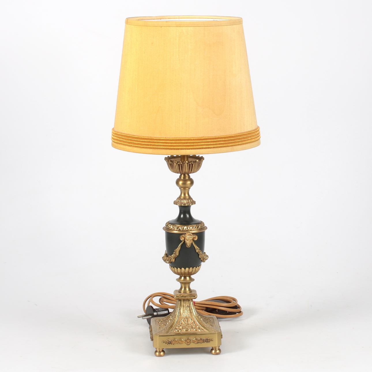 TABLE LAMP, brass, metal, marked EB, 1900s.