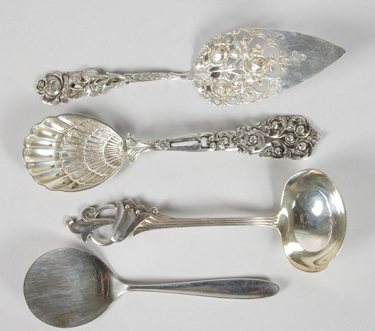 SLEV, SKED SAMT 2 SPADAR, silver.