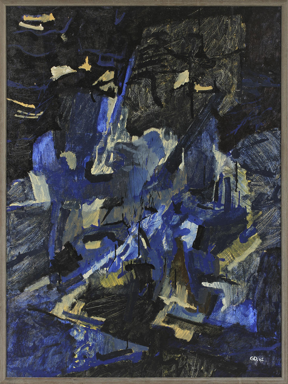 GÖRAN DANIELSSON. Olja på pannå, signerad GD. 62.