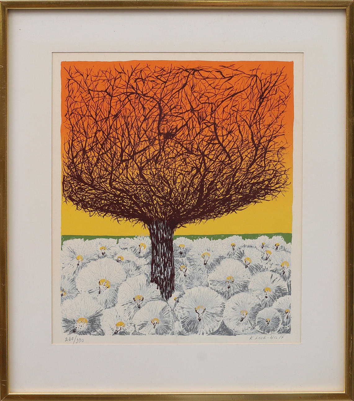 KERSTIN LOCK-HULT. Lithograph, signed and numbered.