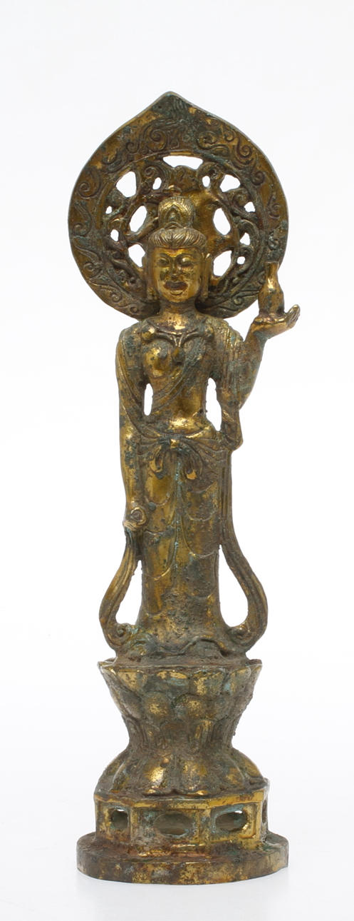 FIGURIN, Buddha, brons, orinetalisk.