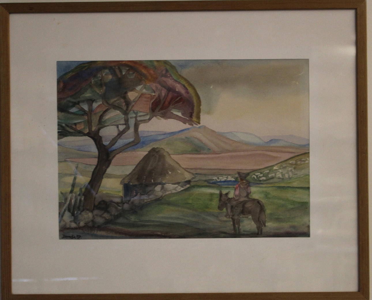 INGA BERNDIN SVENSSON. WATERCOLOR signed.