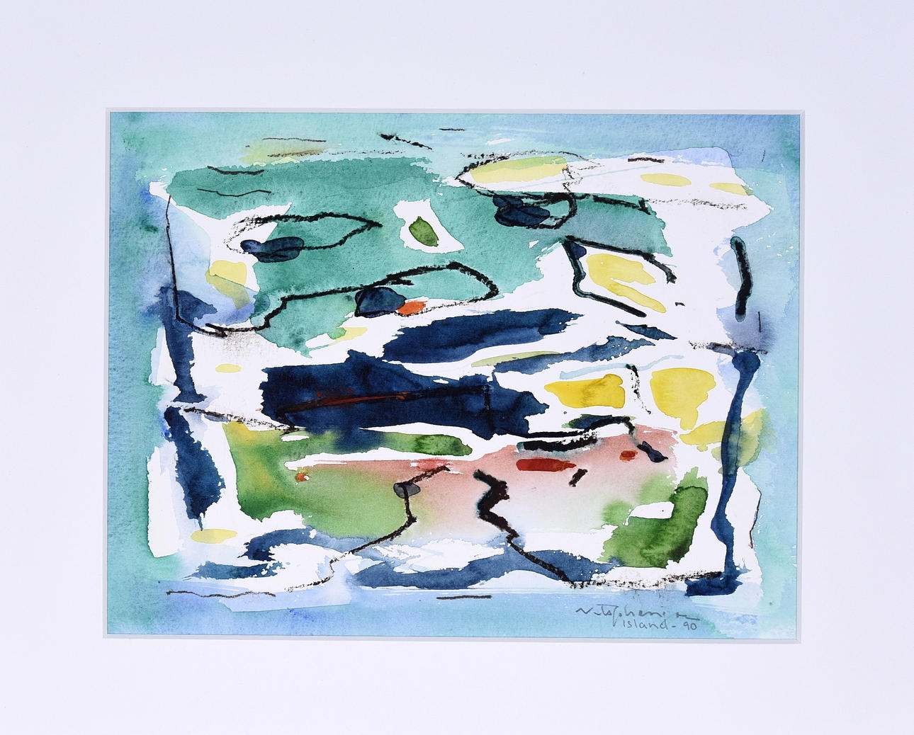 NILS JOHANSSON. Akvarell.