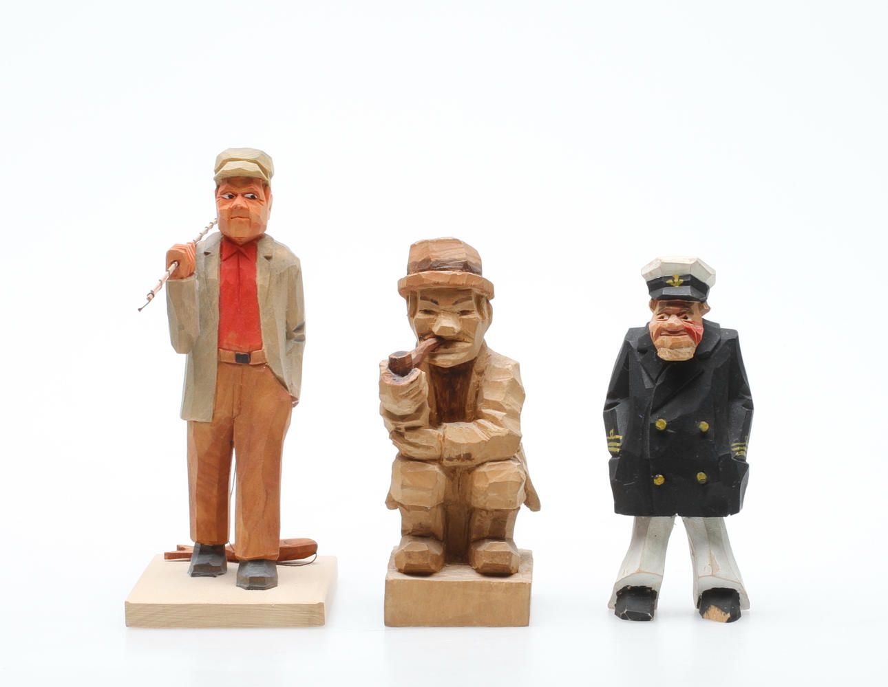 TRÄGUBBAR, 3 st, 1900-tal.