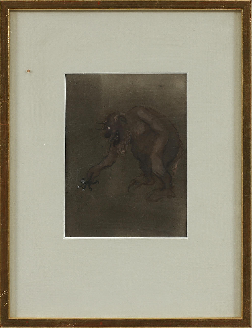 IVAR AROSENIUS(1878-1909). tillskriven, teckning, bär text a tèrgo, "Av Ivar Arosenius".