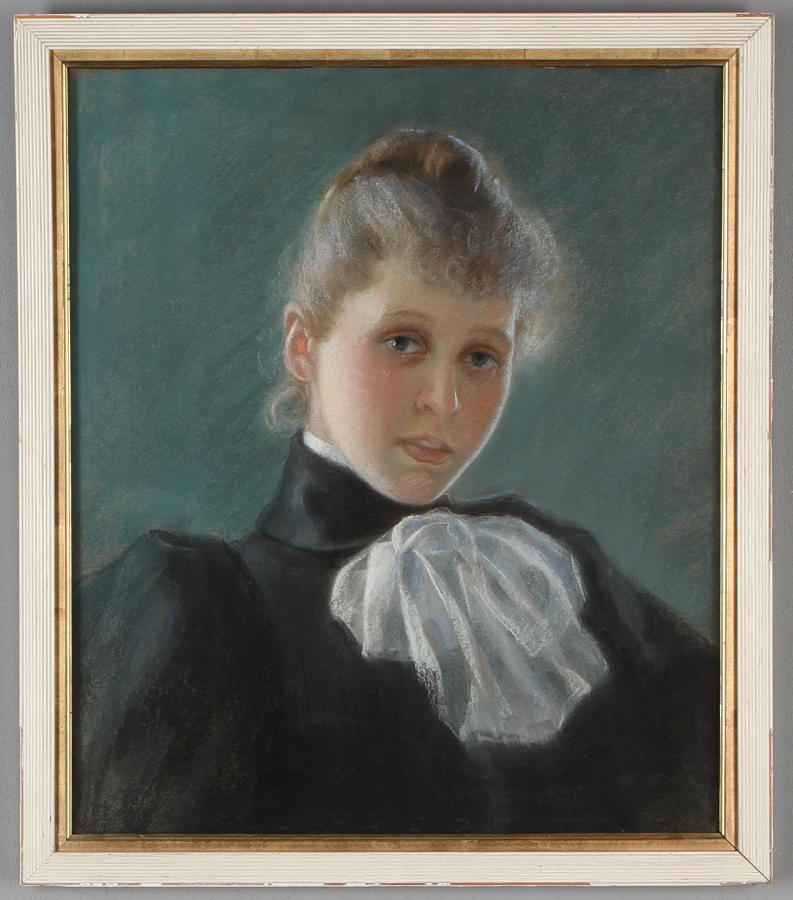 ISABELLA VON KOCH. TILLSKRIVEN. Porträtt av enligt upg Dagmar Segerdahl, pastell, osignerad.