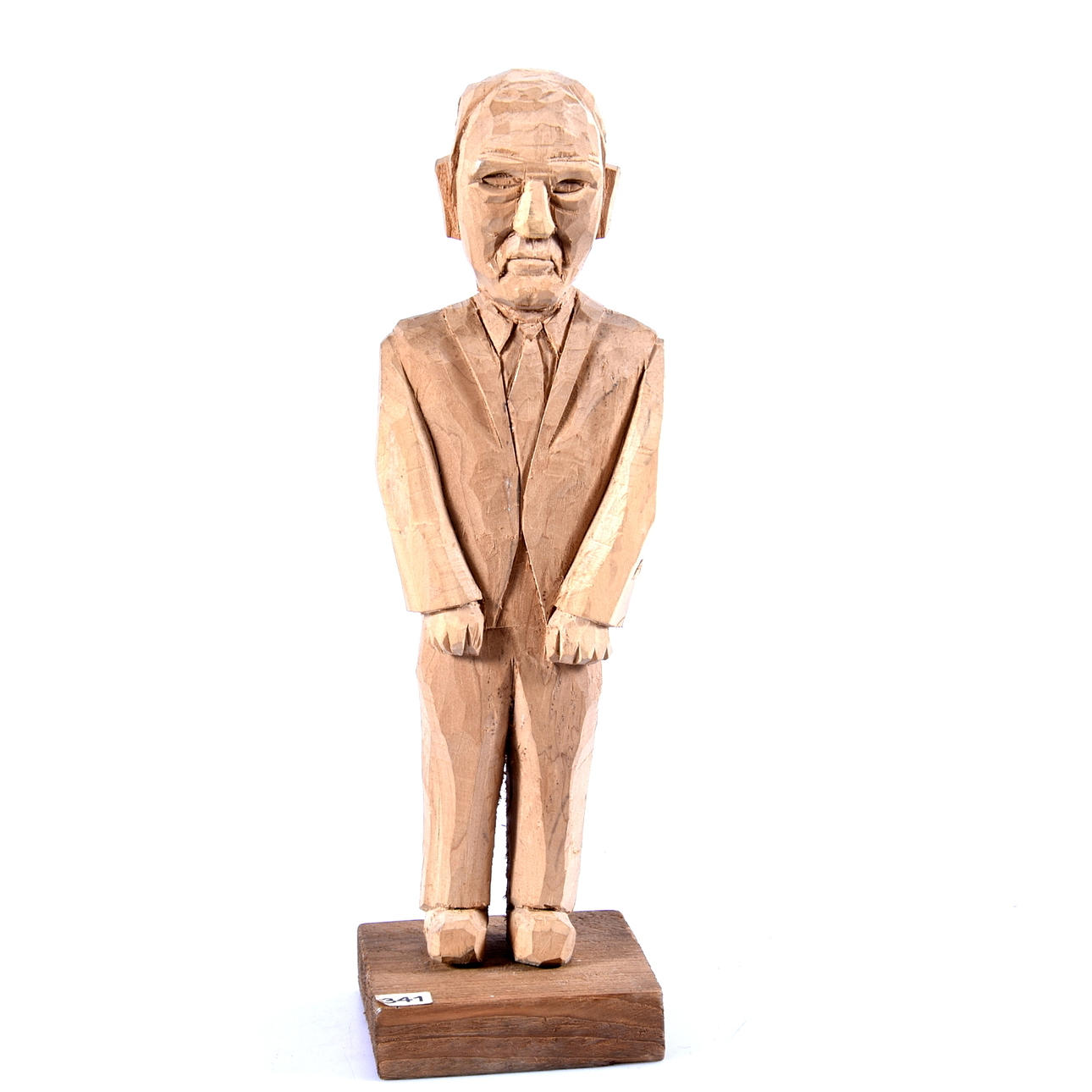 SIWER NILSSON. Snidad träfigur, "Torsten Nilsson" 1900-tal.