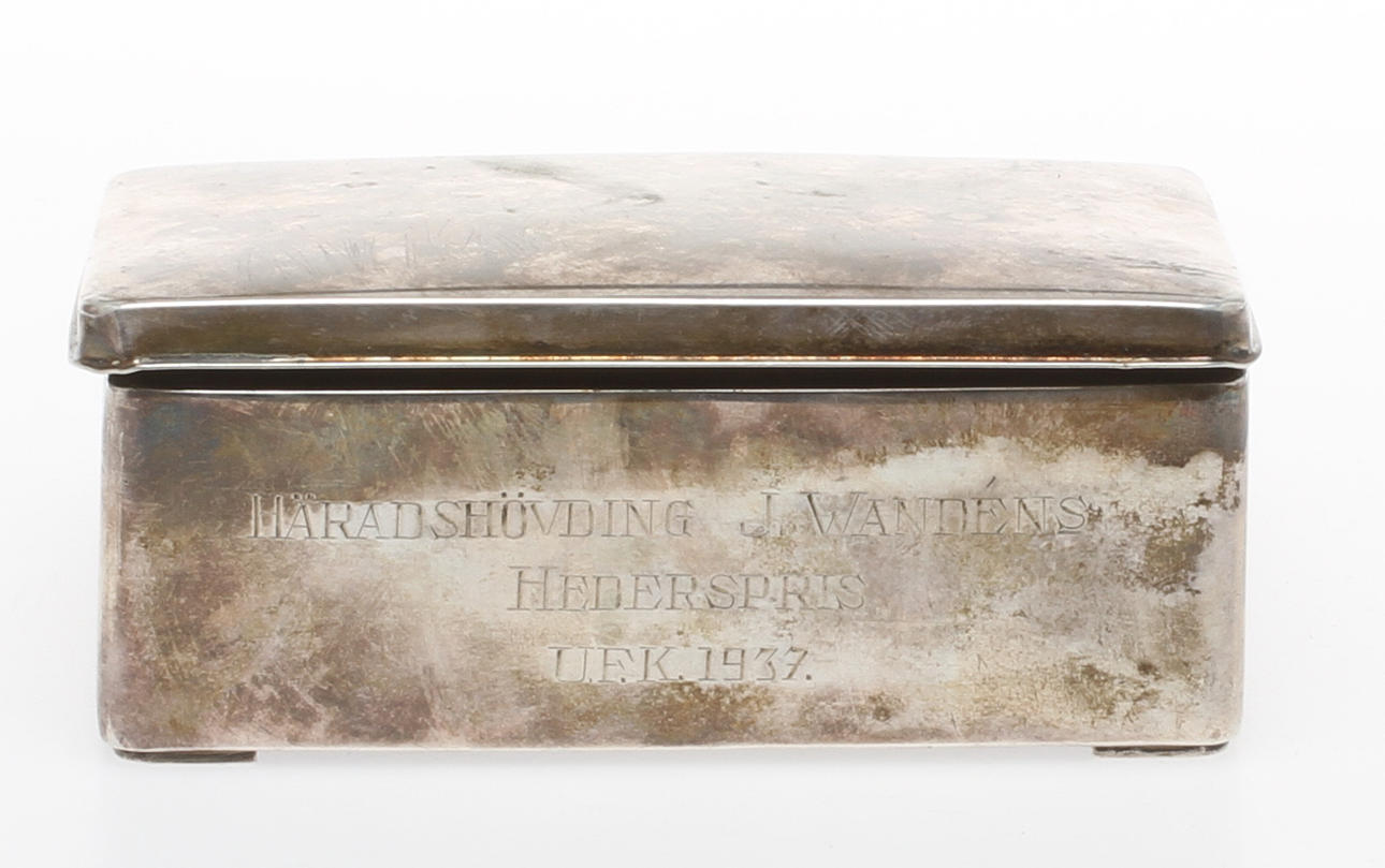 CIGARETTSKRIN, silver, CG Hallberg, 1936.