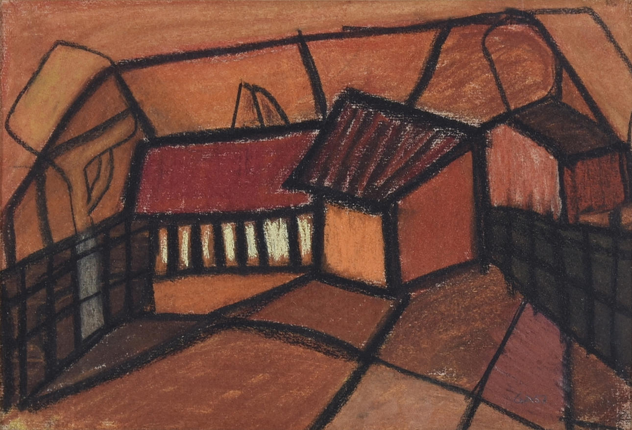 OIDENTIFIERAD KONSTNÄR. Pastell.