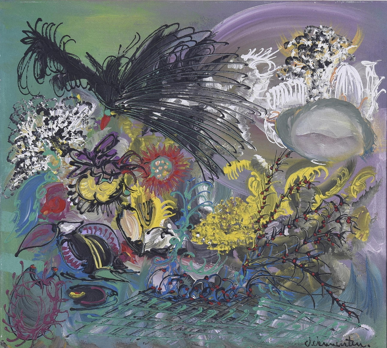 VALDEMAR VENNERSTEN. Olja på pannå.