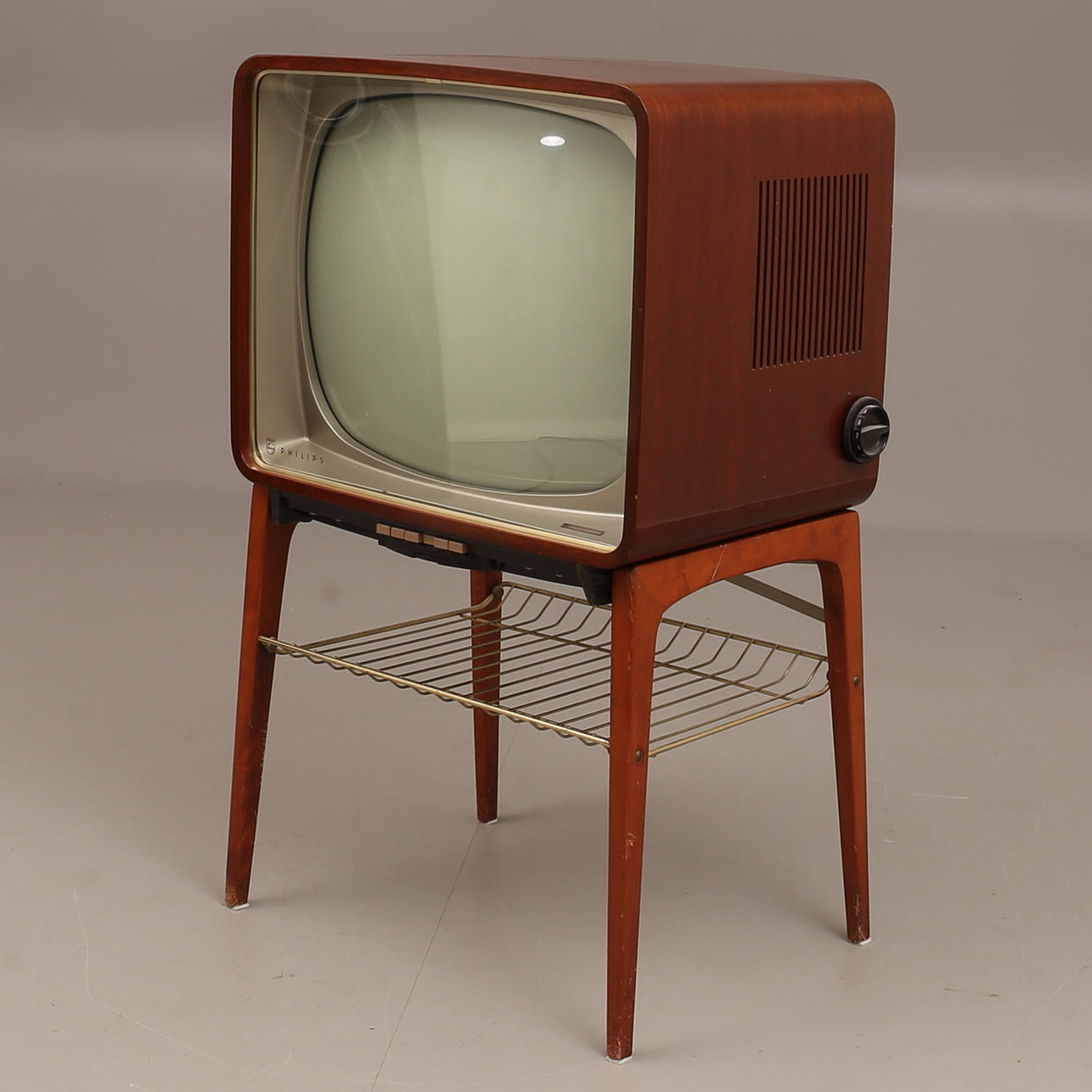 Televisor sobre soporte, Philips, años 50/60.