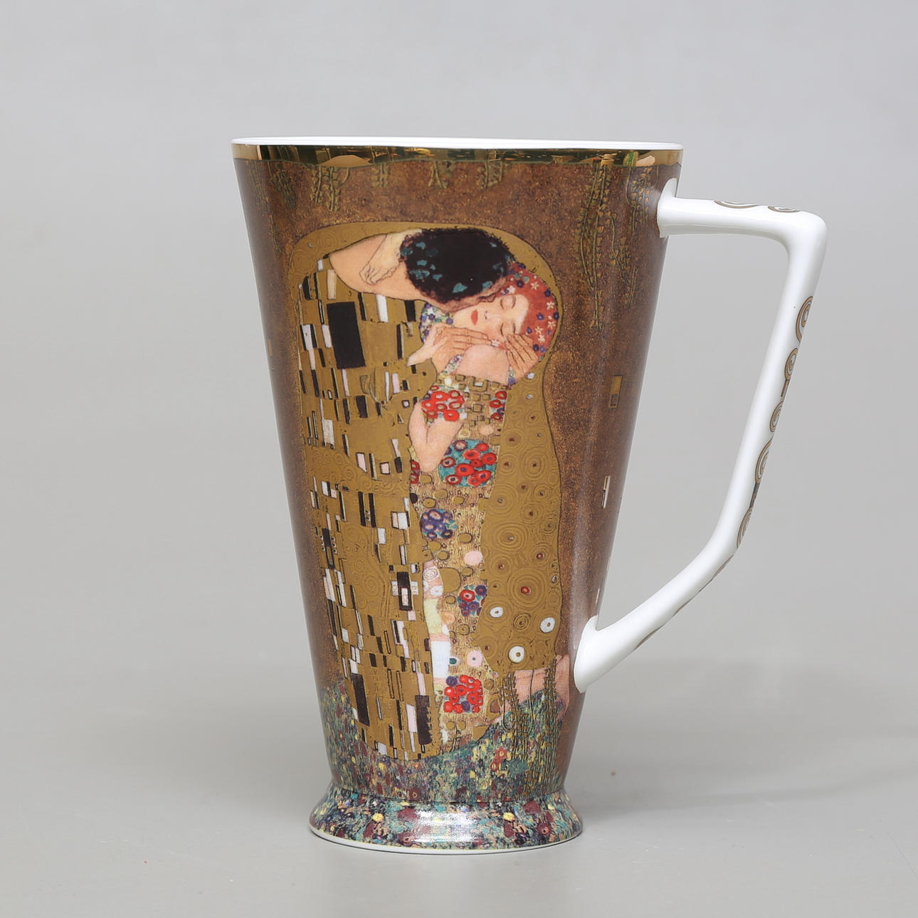 KOPP, porslin, "Der Kuss", Gustav Klimt, Goebel.