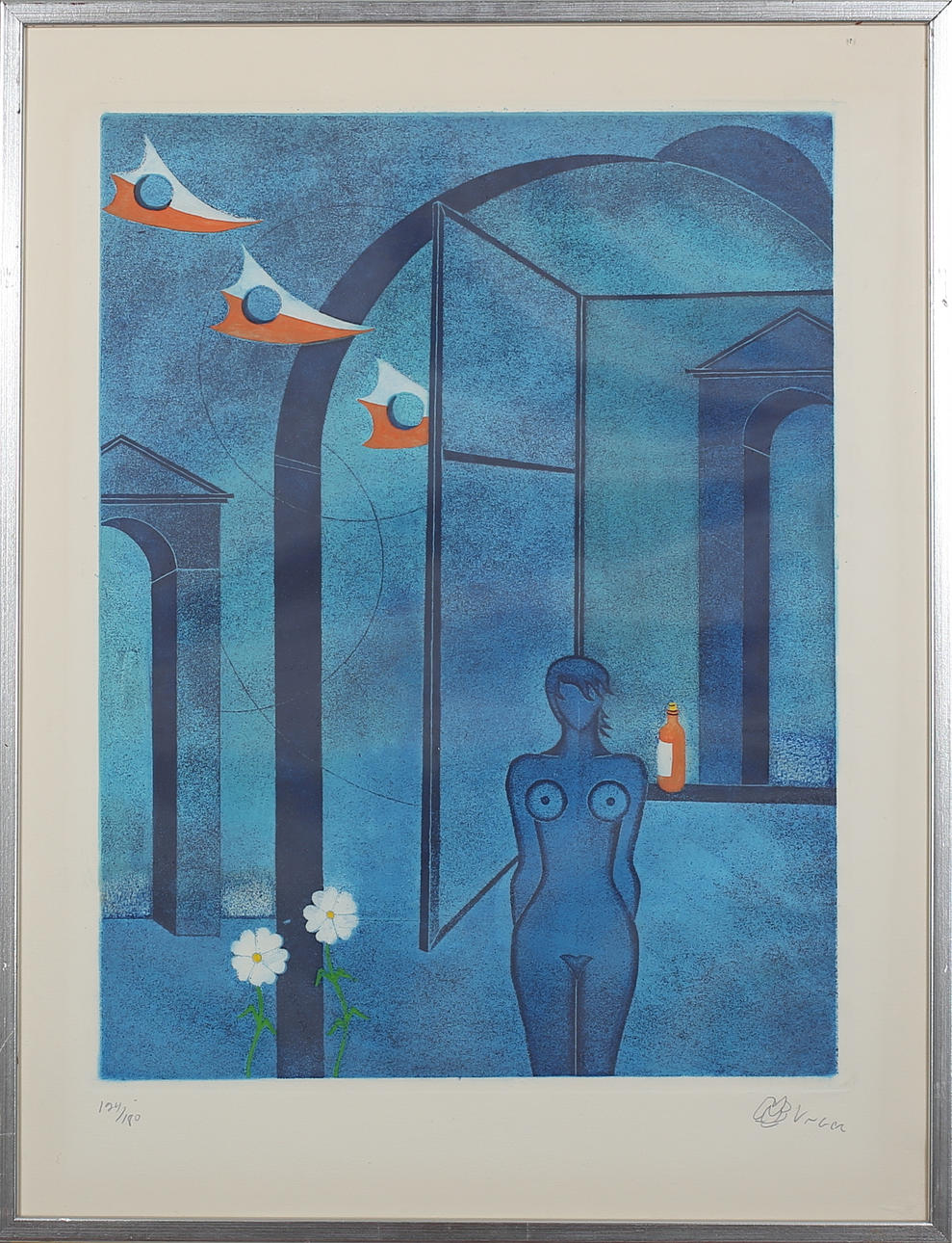 HENRY UNGER. Komposition. Färgetsning. Signerad. 124/180.