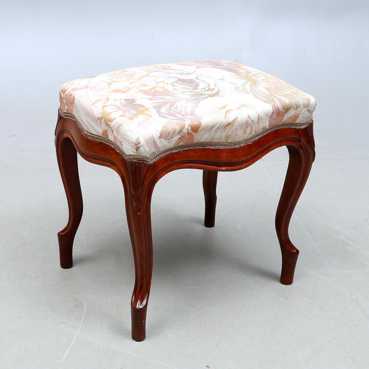 TABURETT, rokoko stil, 1800-tal.