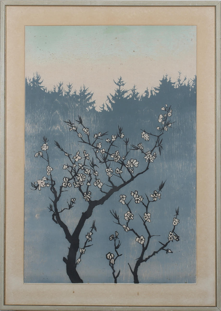 TORBJÖRN ZETTERHOLM. TILLSKRIVEN. Komposition. Handtyryck. Otydligt signerad Torbjörn Z.