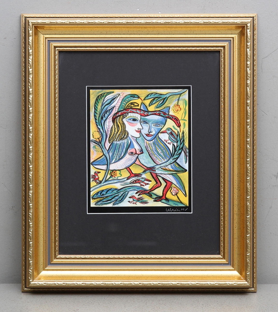 ULRICA HYDMAN-WALLIEN, Ansiktskomposition, tryck.