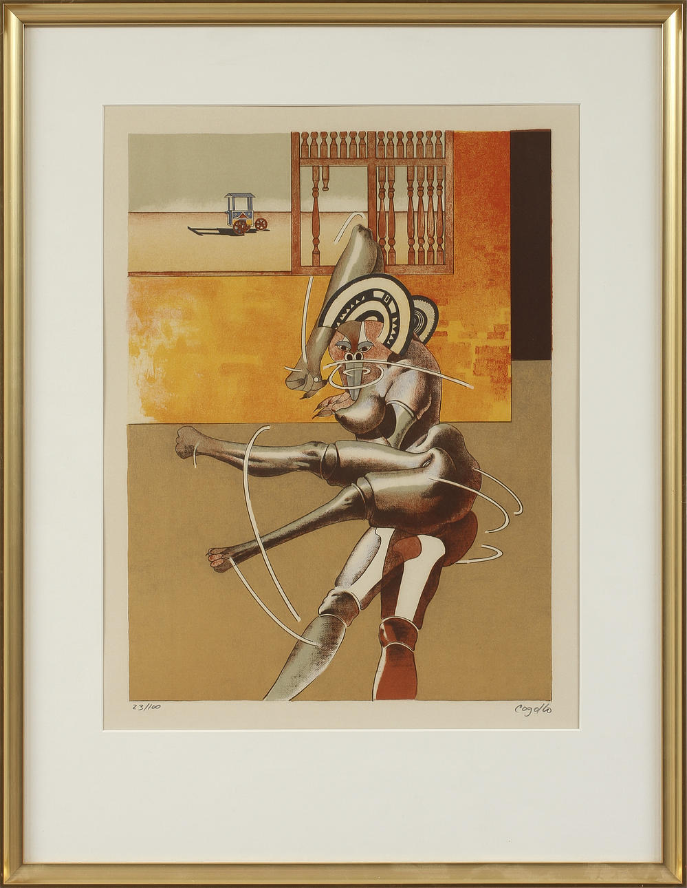 HERIBERTO COGOLLO. Färglitografi, signerad och numrerad 23/100.